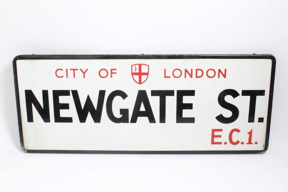 Lot 1904 - Vintage City of London enamel street sign