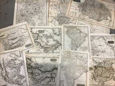 Lot 474 - Group 19th century map book plates