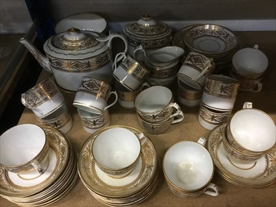 Lot 224 - Regency gilt decorated porcelain tea service