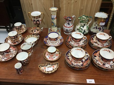 Lot 531 - Group of Royal Crown Derby and Davenport Imari ceramics, together with some Masons ceramics