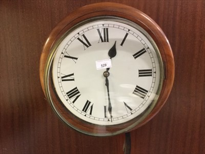 Lot 529 - Early 20th Century Wall dial clock in walnut case