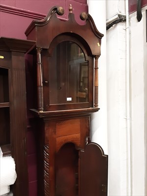 Lot 998 - Antique mahogany longcase clock