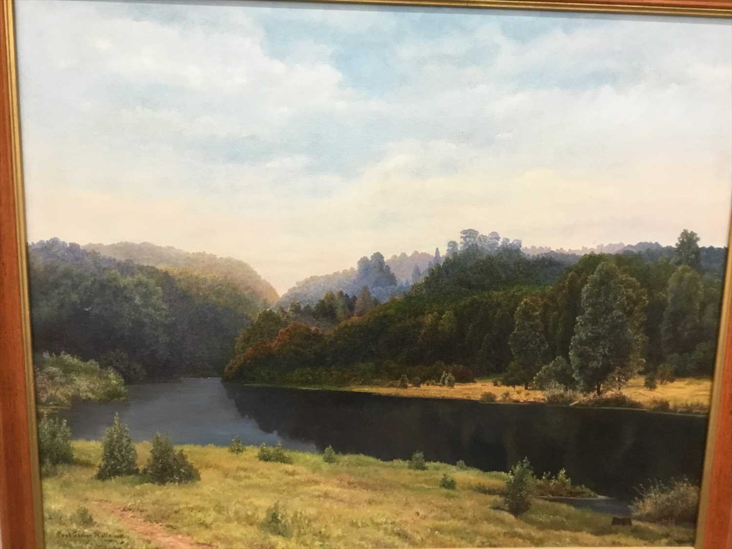 Lot 239 - Paul George Halle (20th century) group of four oils - landscapes, signed, framed