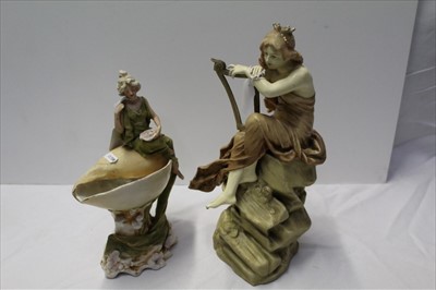 Lot 877 - Royal Dux figure and one other similar