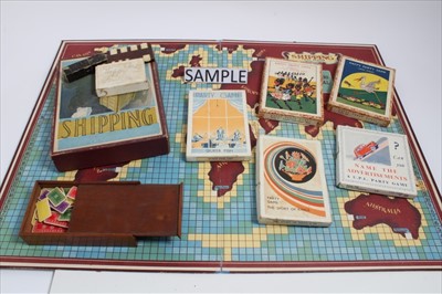 Lot 1385 - Shipping an Ahoy series boardgame, card games, Whist marker and other party games