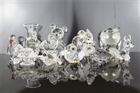 Lot 2220 - Selection of Swarovski crystal items -...