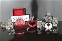 Lot 2222 - Selection of boxed Swarovski crystal items -...