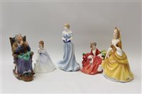 Lot 2226 - Four Royal Doulton figures - A Stitch In Time...