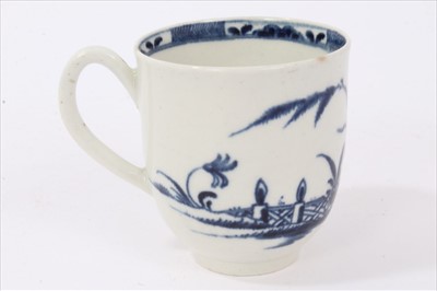 Lot 142 - Worcester blue and white coffee cup, circa 1770