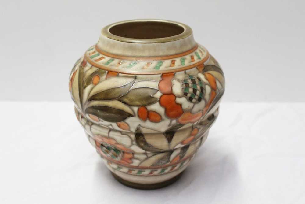 Lot 857 - A Crown Ducal Charlotte Rhead vase, signed