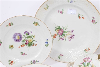 Lot 112 - A Bing and Grondahl flower decorated dinner service