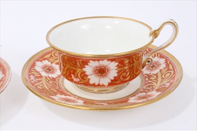 Lot 145 - Pair of Spode teacups and saucers, circa 1820