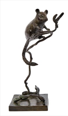 Lot 784 - Patricia Northcroft (Contemporary) bronze  sculpture of a field mouse