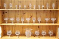 Lot 2241 - Waterford Crystal cut glass Colleen pattern...