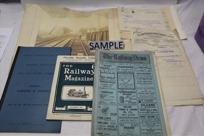 Lot 1050 - Railway 1920s ephemera in box including Glasgow and South Western Railway Co. Report & Statement of Accounts with map, London Midland & Scottish Railway Co. reports, statistical returns and financ...