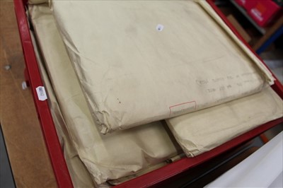 Lot 1230 - Large collection of mid 20th century maps, some on cloth, including Antarctica etc