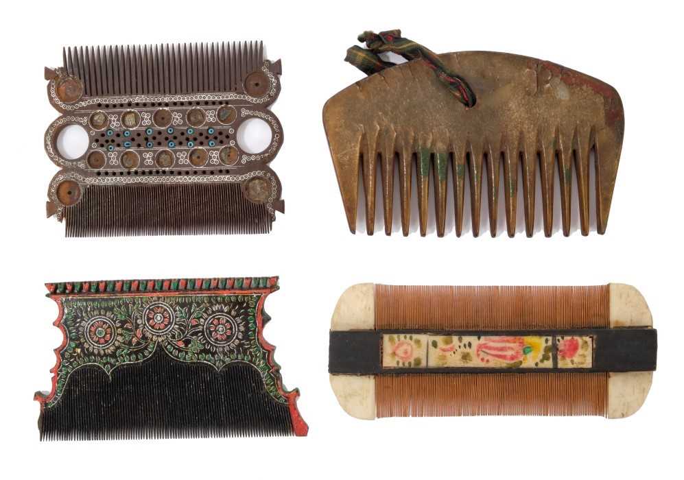 Lot 793 - Three antique combs