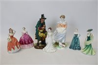 Lot 2252 - Two Royal Doulton figures - The Mask Seller...