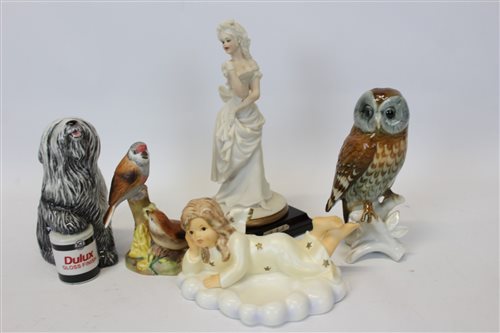 Lot 2253 - Royal Doulton Dulux dog, Karl Ens owl, Royal...