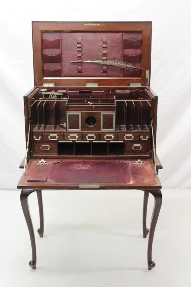 Lot 1279 - Good quality Edwardian secretaire cabinet