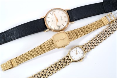 Lot 557 - Three wristwatches to include a ladies Omega De Ville, Accurist and Tissot