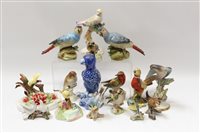 Lot 2261 - Selection of bird ornaments - including Royal...