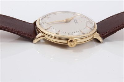 Lot 552 - 1950s gentlemen's Omega Automatic wristwatch with 351 Cal. 'bumper' movement in 14K gold filled case