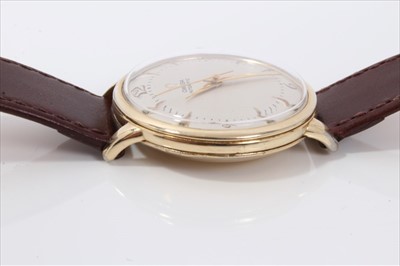 Lot 552 - 1950s gentlemen's Omega Automatic wristwatch with 351 Cal. 'bumper' movement in 14K gold filled case