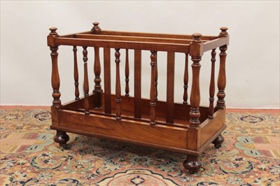 Lot 1372 - 19th Century mahogany canterbury