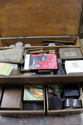 Lot 829 - Antique pine fishing chest