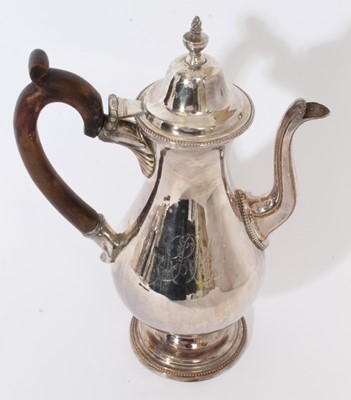 Lot 334 - George III Sheffield plated coffee pot