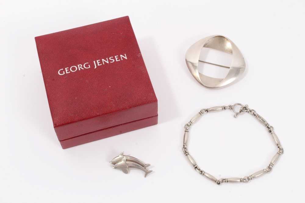 Lot 1 - Georg Jensen silver jewellery