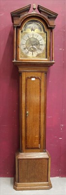 Lot 618 - 18th century 30 hour longcase clock