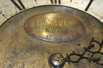 Lot 618 - 18th century 30 hour longcase clock