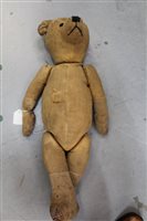 Lot 2819 - Teddy Bears - two much-loved vintage teddies -...