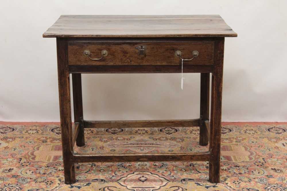 Lot 1253 - Early 18th century oak side table