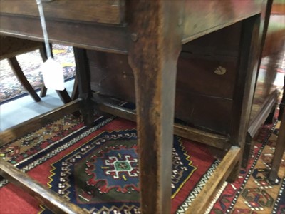 Lot 1253 - Early 18th century oak side table