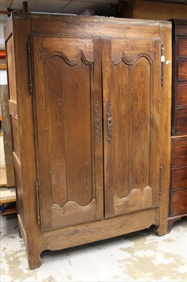 Lot 1261 - Late 18th / early 19th century French chestnut armoire