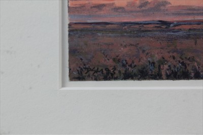 Lot 104 - Duncan McCandless (b.1941)watercolour - New Mexico landscape, initialled and dated '93, in glazed frame, 12cm x 15cm, together with another unframed work - American Landscape, initialled and dated...