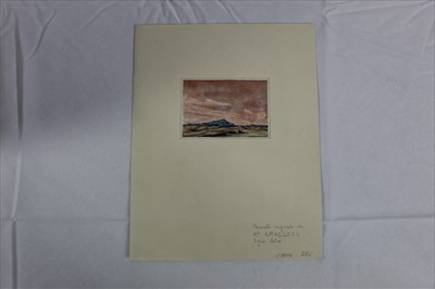 Lot 104 - Duncan McCandless (b.1941)watercolour - New Mexico landscape, initialled and dated '93, in glazed frame, 12cm x 15cm, together with another unframed work - American Landscape, initialled and dated...