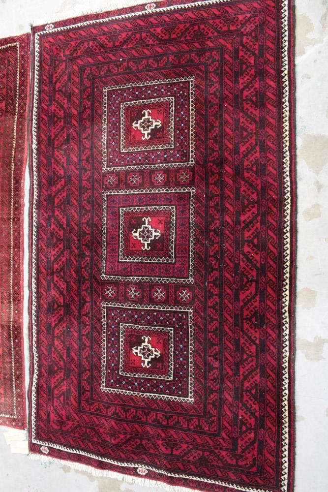 Lot 1412 - Two Persian Bokhara style rugs
