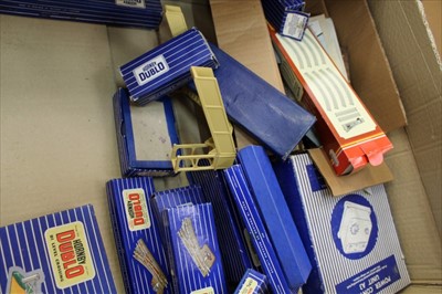 Lot 1382 - Railway Hornby Dublo electric train set  EDP12 boxed plus other boxed accessories, power unit etc