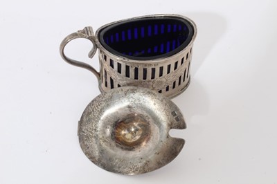 Lot 211 - Four silver mustards pots
