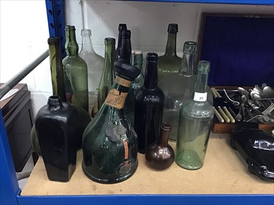 Lot 85 - Collection of antique glass bottles