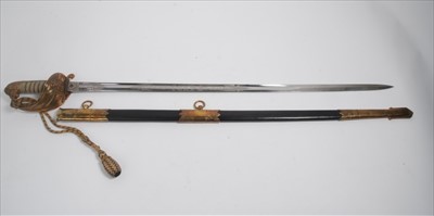 Lot 752 - Early 20th Century Royal Navy Officers' Dress Sword