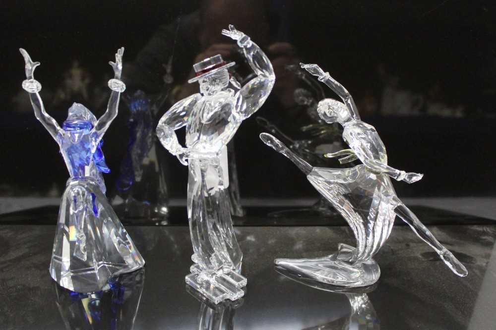 Lot 852 - Three Swarovski crystal Magic Of Dance figures - Isadora 2002, Antonio 2003 and Anna 2004, all boxed with certificates