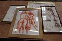 Lot 2603 - Collection of figurative drawings by Peter...