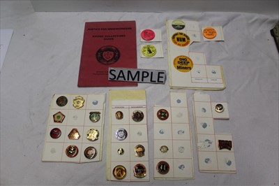 Lot 1872 - Good collection of miners' strike badges and pins, mostly enamel, from various counties