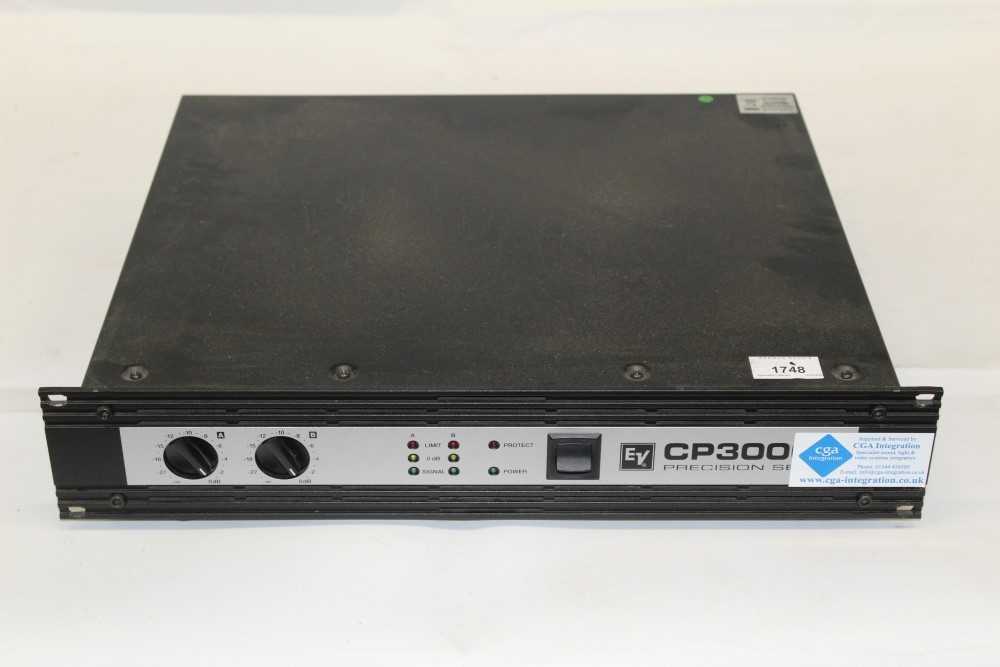 Lot 1748 - Electro Voice EV CP3000S Precision Series Power Amplifier