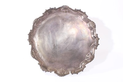 Lot 204 - George II silver salver